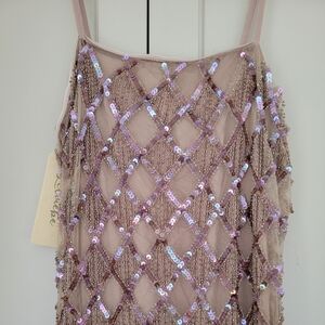 Anthropologie Let Me Be Checked Shine Dress Size XS NWT